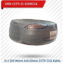 Emnıyet 2+1 250 Metre 2X0,50Mm Cctv Cca Kablo Emn-Cctv-21-250Mcc