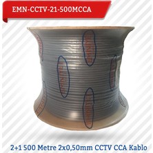 Emnıyet 2+1 500 Metre 2X0,50Mm Cctv Cca Kablo Emn-Cctv-21-500Mcc