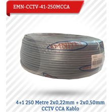 Emnıyet 4+1 250 Metre 2X0,22Mm + 2X0,50Mm Cctv Cca Kablo Emn-Cctv-41-250Mcc