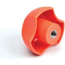 Turuncu Plastik Yonca Burçlu, Çap:50, M8, Pybt 50 08