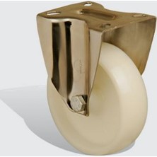 Paslanmaz Inox, Sabit Tabla Bağlantılı, Burçlu, Poliamid Hafif Sanayi Tekerleği Çap:200 - Ssem02 Zkz 200