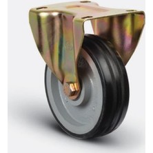 Sabit Tabla Bağlantılı, Burçlu, Kauçuk Orta Sanayi Tekerleği Çap:125 - Ez02 Vkr 125