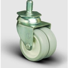 Oynak Civata Bağlantılı, Burçlu, Pvc Çiftli Sanayi Tekerleği Çap:75 - Et05 Zkc 75