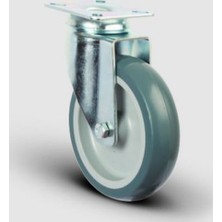 Oynak Tabla Bağlantılı, Burçlu Termoplastik Kauçuk Hafif Sanayi Tekerleği Çap:200 - Er01 Mkt 200