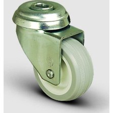 Oynak Delik Bağlantılı, Burçlu, Pvc Ekstra Hafif Sanayi Tekerleği Çap:50 - Ep04 Zkc 50