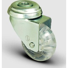 Oynak Delik Bağlantılı, Burçlu, Poliüretan, Hafif Sanayi Tekerleği Çap:50 - Ep04 Dkp 50