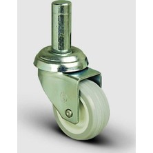 Oynak Pim Bağlantılı, Burçlu, Pvc Hafif Sanayi Tekerleği Çap:50 - Ep03 Zkc 50