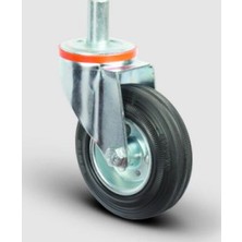 Oynak Pim Bağlantılı, Burçlu, Kauçuk Hafif Sanayi Tekerleği Çap:100 - Em03 Spr 100