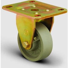 Sabit Tabla Bağlantılı, Burçlu, Döküm, Ağır Sanayi Tekerleği Çap:125 - Ed02 Vkv 125