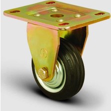 Sabit Tabla Bağlantılı, Burçlu, Kauçuk, Ağır Sanayi Tekerleği Çap:100 - Ed02 Spr 100