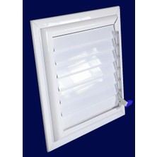 Simge 35X45 Beyaz Alüminyum Menfez Banyo Ve Wc Havalandırma Panjur