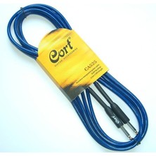 Cort Ca525Bl Gitar Kablo Gürültüsüz 4.5M (Noısless) Nude Cable Şeffaf Mavi
