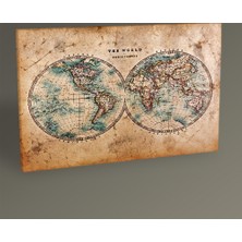 Tablo 360 - Dünya Haritası Tablo 60X40