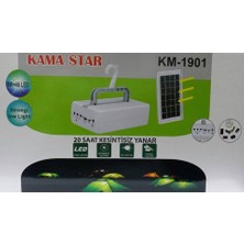 Kama Star Km-1901 Solar Enerjili Kamp Seti 1W+46 Led