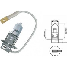 BOSCH FIAT PUNTO H3 Ampul 2003 - 2010 (6216C0)