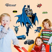 Cosy Home Gift Süper Kahraman Batman Betmen Çocuk Odası Ev Duvar Görsel Dekor Resim Sticker