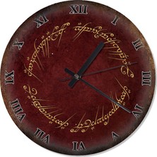 Cakasepetim Yüzüklerin Efendisi Analog Duvar Saati 30 X 30 Cm