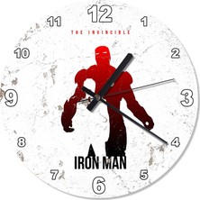 Cakasepetim Iron Man Tasarım Duvar Saati 30 X 30 Cm