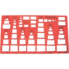 S.Graph Dıkdortgen Sablon 2.5X2-35X2