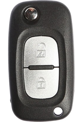 Renault Clio3 2 Buton Çakılı Anahtar Kabı