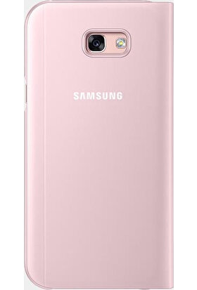 Samsung A7 2017 S-View Kılıf Pembe - EFCA720PPEGWW