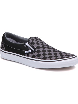 Vans Classic Slip-On Gri Siyah Erkek Sneaker Ayakkabı