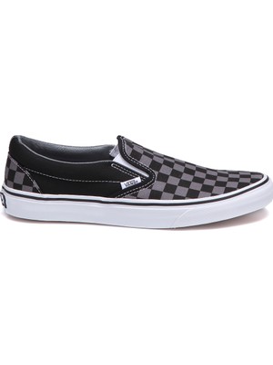 Vans Classic Slip-On Gri Siyah Erkek Sneaker Ayakkabı