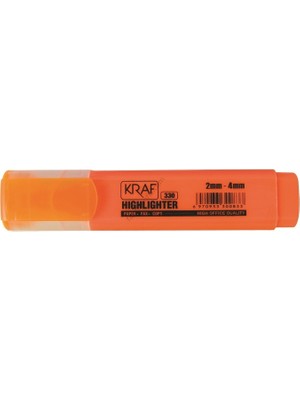 Kraf 330 Fosforlu Kalem 12'li Paket Sarı