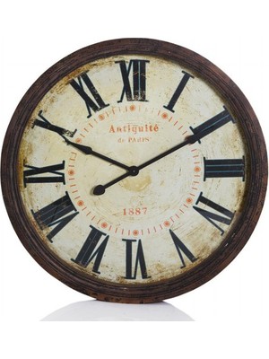 Mark Lab Ahşap Dekoratif Yuvarlak Duvar Saati 50X50