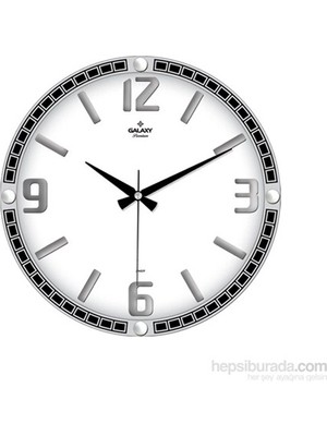 Galaxy Premium Duvar Saati White
