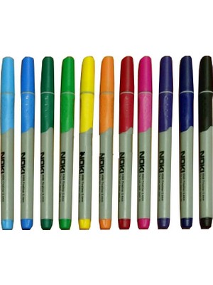 Noki 6068 Fineliner 0.4 mm Japon Uç Koyu Yeşil