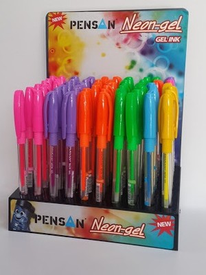 Pensan Neon Jel Kalem 1 Mm Yeşil 12Li Kutu