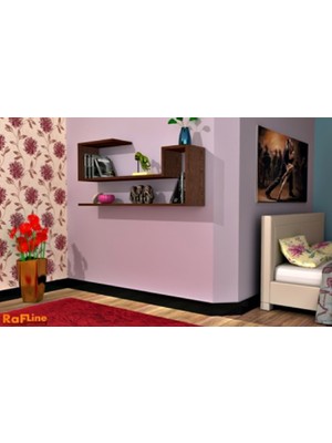 Rafline Airy Duvar Rafı - Wenge