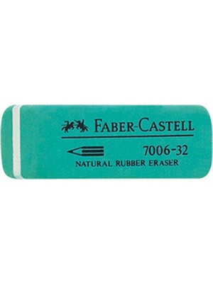 Faber-Castell Yeşil Silgi 7006-32 Doğal Kauçuk Yapı ile Yüksek Performans