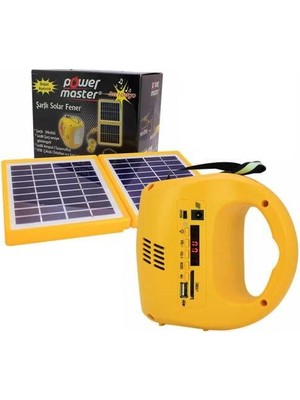 Powermaster Radyolu Şarjlı Solar Aydınlatma Seti 33400