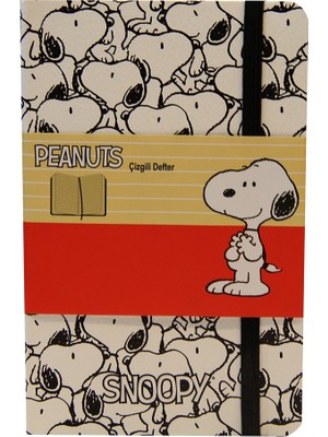 My Note Beyaz Damalı 13X21 Cm 96 Yaprak Çizgili Defter Snoopy200-Ç