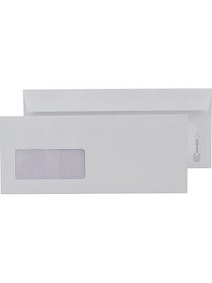 Oyal Pencereli Diplomat Zarf Silikonlu 105 X 240 Mm 110 Gr 25'Li Pa..