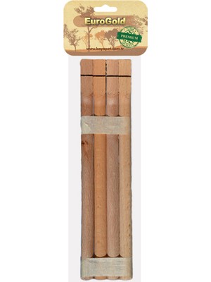 Eurogold  Doğal Ahşap Tünek 40 Cm 4'lü