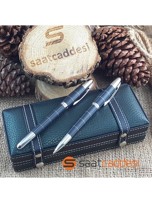 Pigoda Alman Steel Pen 2 Li Metal Kalem Seti - Siyah