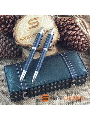 Pigoda Alman Steel Pen 2 Li Metal Kalem Seti - Siyah