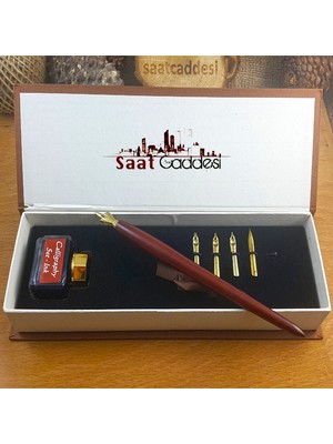 Pigoda Alman Menşeili Steel Pen Ahşap Divit Kalem Seti