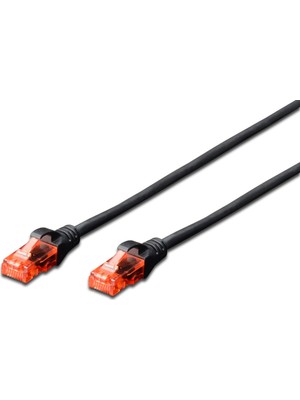 DIGITUS DK-1617-030/BL CAT6  PATCH KABLO SİYAH 3 METRE