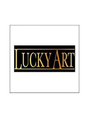 Lucky Art Gold İşlemeli Camlı Mumluk 42Cm Kz004