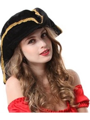 Fonnava Parti Balo Jack Sparrow Korsan Şapkası