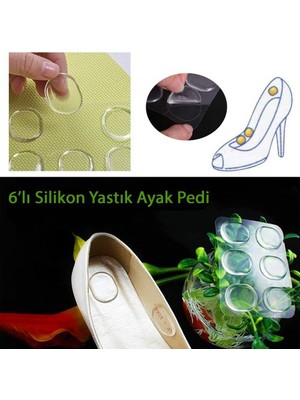 Pratik Ayak Vurma Önleyici Silikon Pedler (6 adet) U97