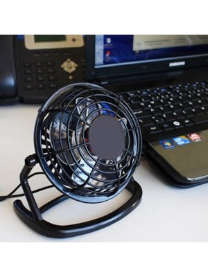 Pratik Masaüstü Sessiz Mini USB Vantilatör - Plastik Fan