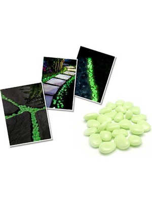 Pratik Fosforlu Çakıl Taşları (25 Adet)