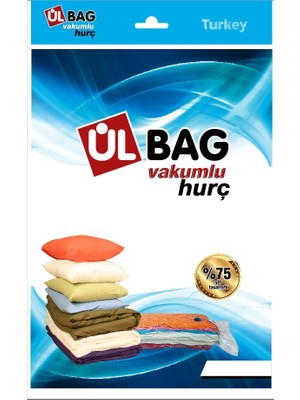 Ülbag Vakumlu Hurç 80 x 100 Elbise Yorgan Battaniye Hurcu 80x100 Vakumlu Saklama Torbası Büyük Boy