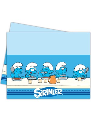 Elitetime Masa Örtüsü Şirinler 120*180Cm P1-12 - Be6267