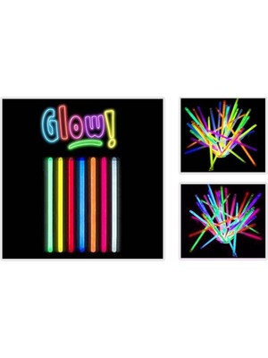 Wildlebend Glow Stick 20cm Fosforlu Kırılan Çubuk (100 Adet)